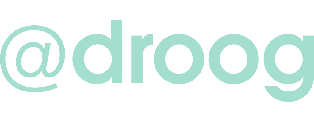 Logo droog; er staat @droog